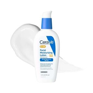 CeraVe AM Facial Moisturizing Lotion SPF 50 Broad Spectrum Sunscreen 3oz 89ml